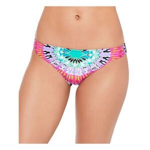 SALT + COVE Women's Multi Color Totally Tie-Dye Hipster Swimsuit Bottom M